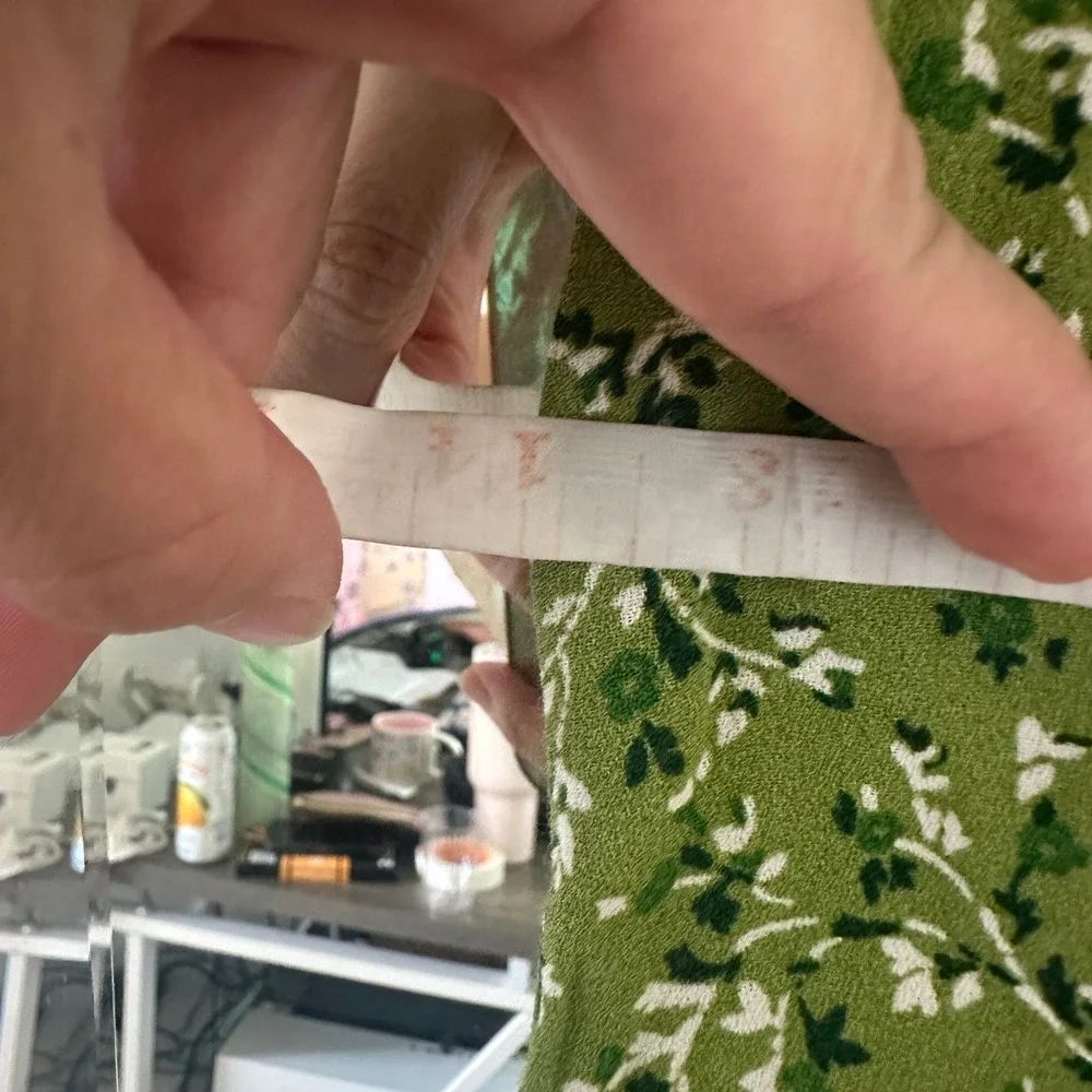 Reformation Noha Mini Dress Green Floral Square Neck Sleeveless Front Slit 2 - Picture 11 of 12